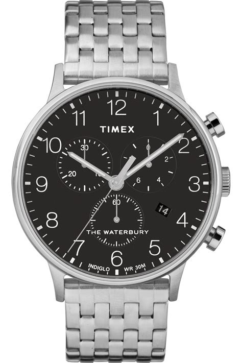 Timex Chronograph Waterbury Mens Watch TW2R71900 Black WatchShop