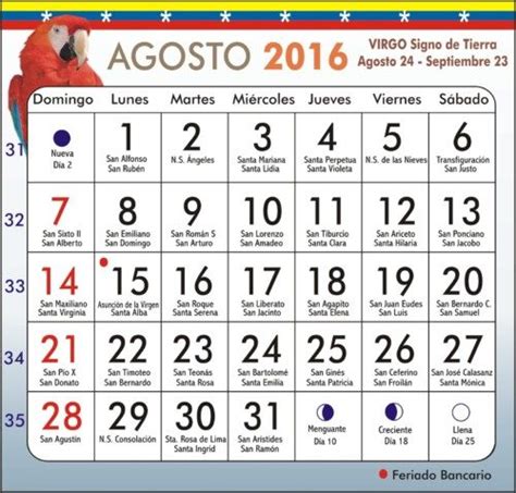 Imágenes De Calendarios Infantiles De Agosto 2016 Para Imprimir