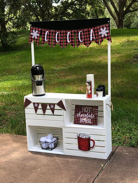 Hot Cocoa Stand Complete With Accessories And Decor Etsy Denmark