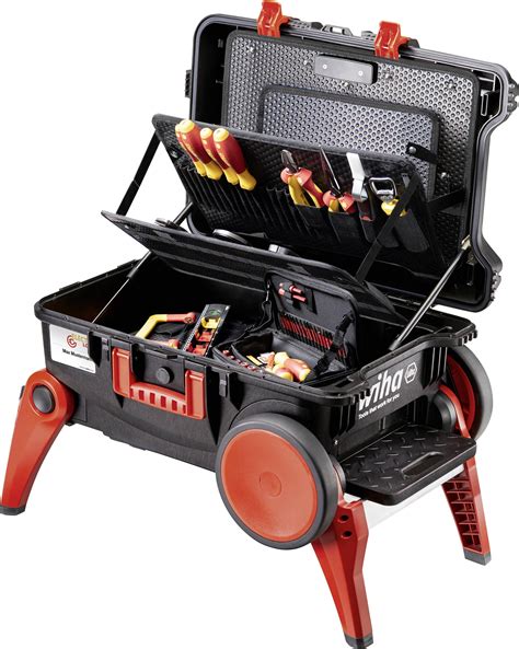 Wiha 45253 Electrical Contractors Tool Box Tools 46 Piece