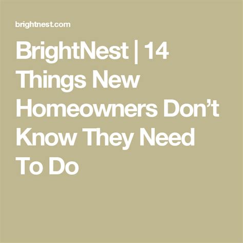 Brightnest 14 Things New Homeowners Dont Know They Need To Do Angies