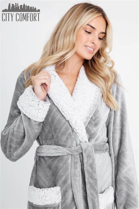 Citycomfort Dressing Gown Women Luxurious Fluffy Ladies Dressing Gown