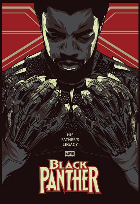 The Poster For Black Panther Which Features An Image Of A Man With His