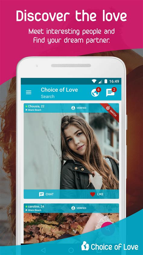 free dating and flirt chat choice of love for android apk download
