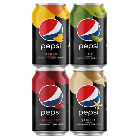Pepsi Max Different Flavors Cans Czech Republic Sodasbymk