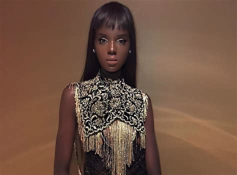 Model Duckie Thot Confuses Twitter Users With Her Barbie Doll Beauty