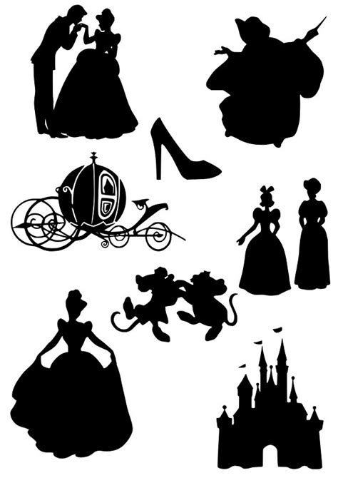 Cinderella Svg Bundle In 2021 Disney Princess Silhouette Disney
