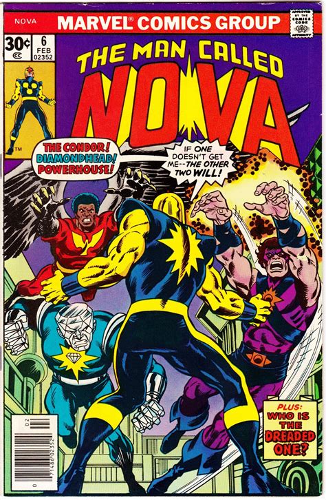 Nova 6 1st Series 1976 February 1977 Marvel Comics Etsy Marvel
