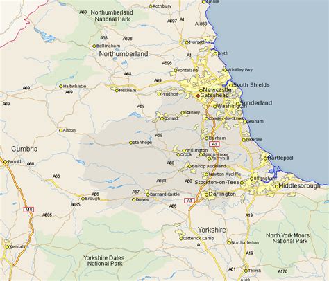 Gateshead Map And Gateshead Satellite Image