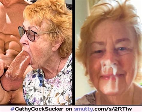 Cathycocksucker Cathy Blowjob Slut Granny Loves Sucking Off A