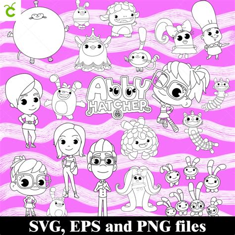 Abby Hatcher Clipart Abby Hatcher SVG Bundle Clip Art Etsy Canada