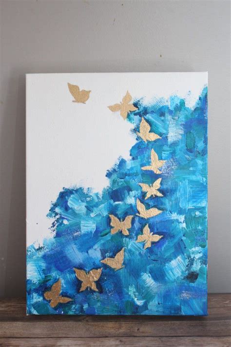 How To Paint A Butterfly Abstract Acrylic Painting For Beginners