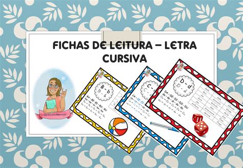 Fichas De Leitura Letra Cursiva Learnbraz