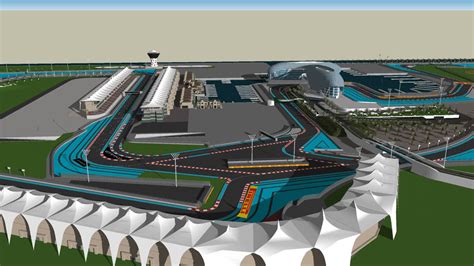 Yas Marina Circuit Abu Dhabi Uae F1 Track Updated Again 3d Warehouse