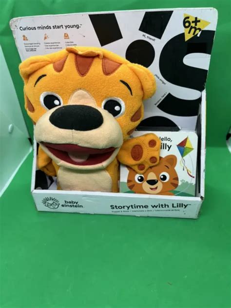 New Baby Einstein Lilly Puppet And Book 6m Baby Animal Tiger Toys