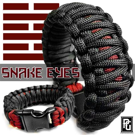Snake Eyes Themed Paracord Bracelet