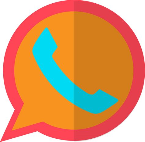 Whatsapp Logo In Orange And Blue Color 24803929 Vector Art At Vecteezy