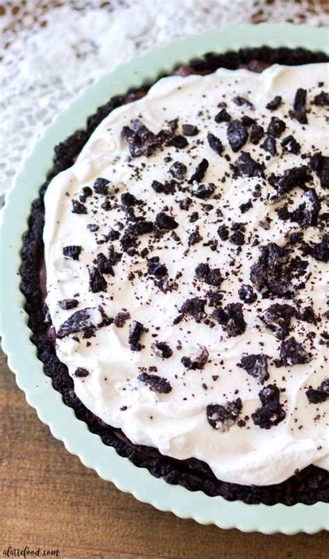 No Bake Oreo Chocolate Cream Pie A Latte Food