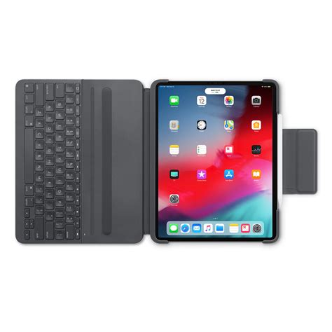 Light and durable case with secure magnetic latch to keep ipad pro safe from bumps, scratches, and spills. Keyboard Logitech SLIM FOLIO PRO for iPad Pro 12.9" (3rd ...