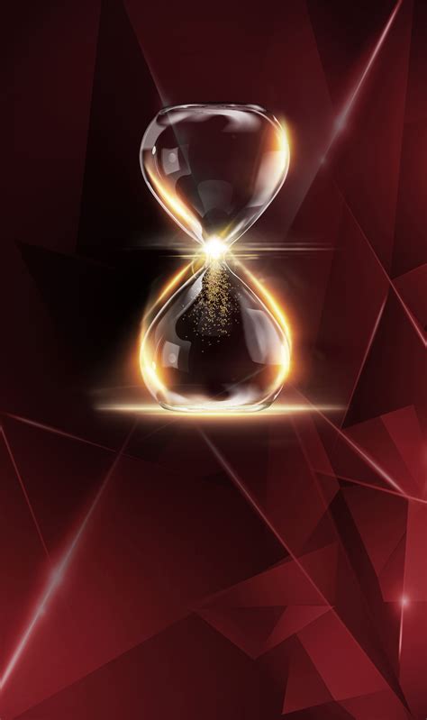 Fashion Hourglass Poster Background Material Hourglass Poster