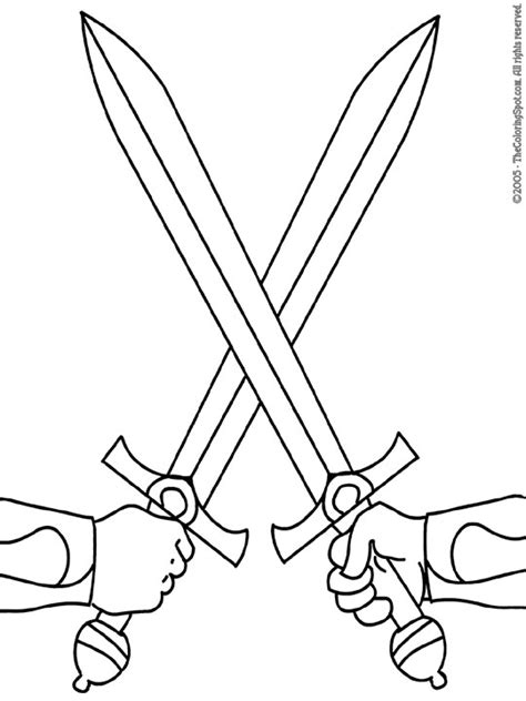 Swords Coloring Pages Coloring Home