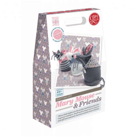 Mary Mouse And Friends Knitting Kit By The Crafty Kit Company Amble Pin Cushion