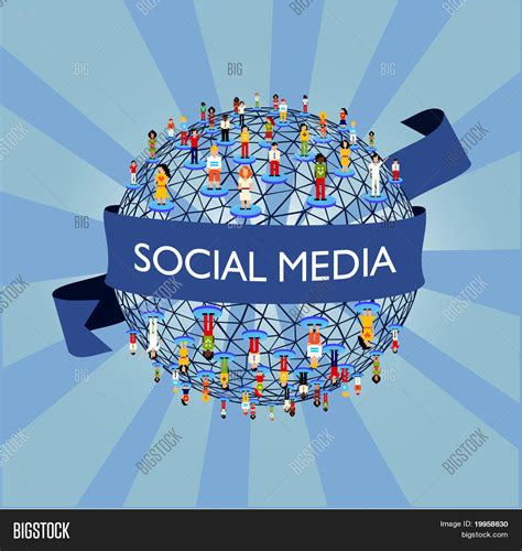 World Social Media Network Vector And Photo Bigstock