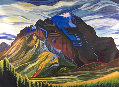 Two Canadian Artists Painting Mountains The Art Of Brandy Saturley