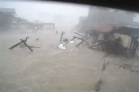 Watch Tsunami Like Power Of Yolandas Storm Surge Abs Cbn News