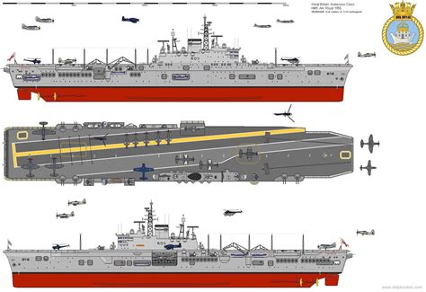 R 09 Hms Ark Royal Aircraft Carrier Audacious Class Royal Navy