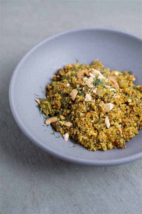 When cooked, they yield tender texture with mild, chewier, nutty flavour and distinct aroma. Quinoa Pilaf with Dates, Almonds and Carrot Juice | Recipe | Quinoa pilaf, Vegetable recipes ...