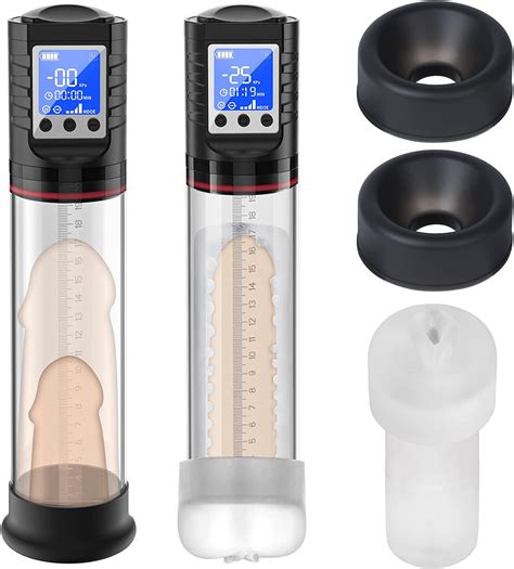 Electric Pump Pennis Erection Enlargement Realistic Masturbator Cup With Vibrations Suction