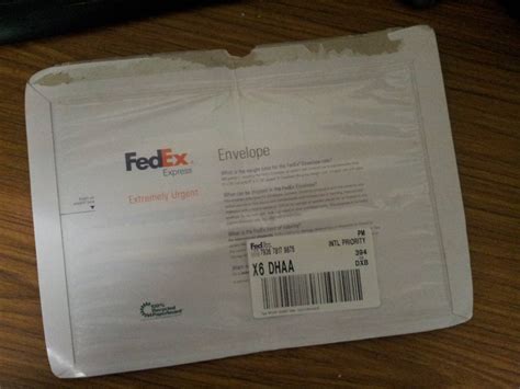 Fedex reusable envelope instructions, tutorial, step by step. FBI Background Check