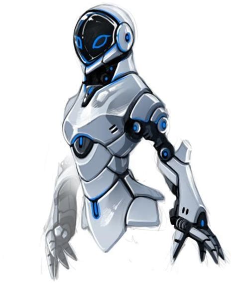 Female Robot By Yunbe On Deviantart Robots Art Illustration Robot