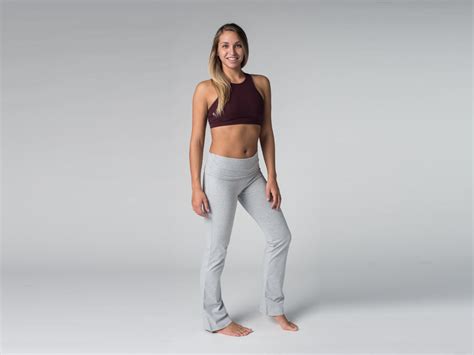 Pantalon De Yoga Jazz Coton Bio Et Lycra Gris Perl Fin De