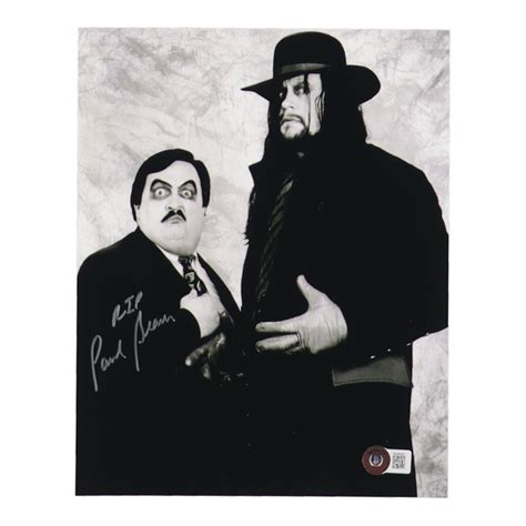 Paul Bearer Signed Wwf 8x10 Photo Inscribed Rip Beckett Pristine Auction