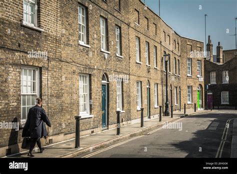Victorian Terraced Houses Near Waterloo Station On Theed Street In