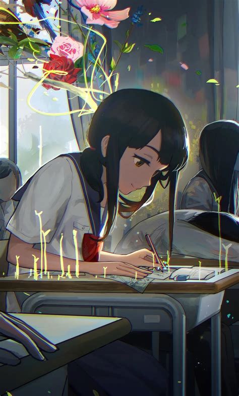 Anime Girl Studying Wallpapers Top Free Anime Girl Studying