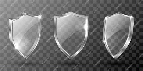 Free Vector Glass Shield Realistic Award Trophy Certificate