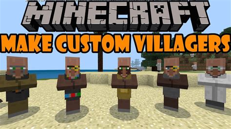 Minecraft Bedrock: How to Make Custom Villagers! - YouTube