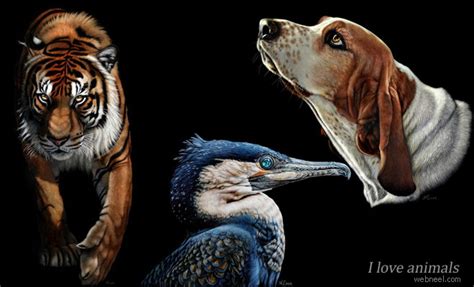 20 Beautiful And Realistic Animal Paintings By Heather Lara Portrait