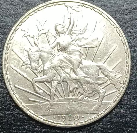 Moneda Original Caballito 1 Peso Independencia 1910 Plata Cuotas Sin