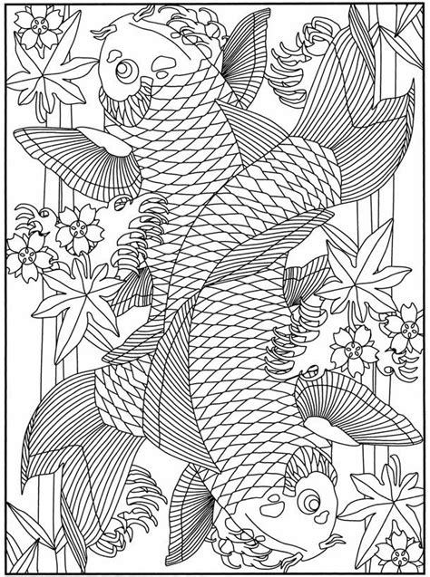 japanese koi coloring pages   print