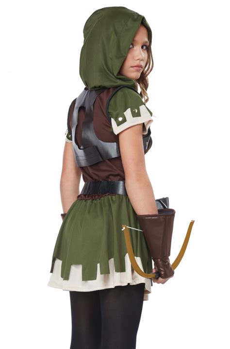 Fast Free Shipping Guarantee Pay Secure Girls Miss Robin Hood Costume