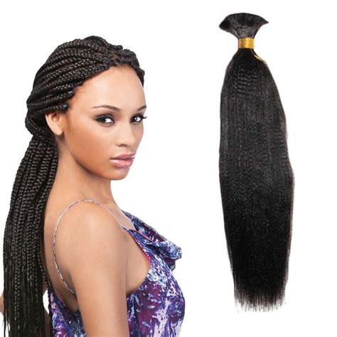 Great savings & free delivery / collection on many items. Light Yaki Straight Human Hair Bulk for Micro Braids 300g ...