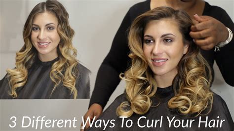 3 Different Ways To Curl Your Hair Youtube