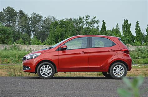 Tata Tiago Amt Test Drive Review Side View