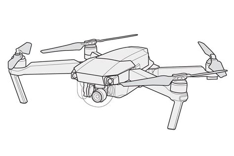 Mavic Pro Vector Drone Drone Design Concept Art Drone Design Camera