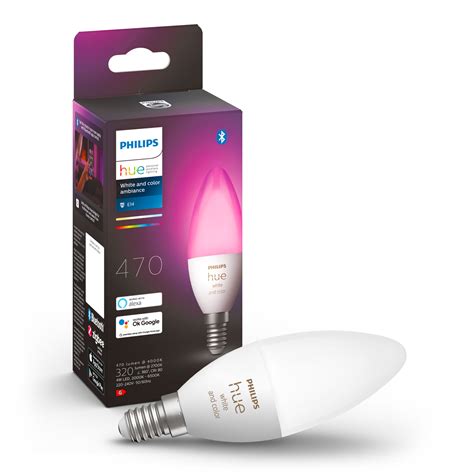 Philips Hue Color Ambiance Smart Led Pære E14 470 Lm Philips Hue