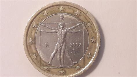 Обзор 1 евро Италия 2002 код Да Винчи 1 Euro Italy 2002 Youtube